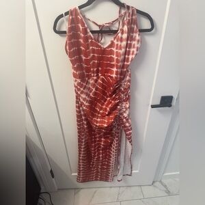 Tie-Dye Red Dress